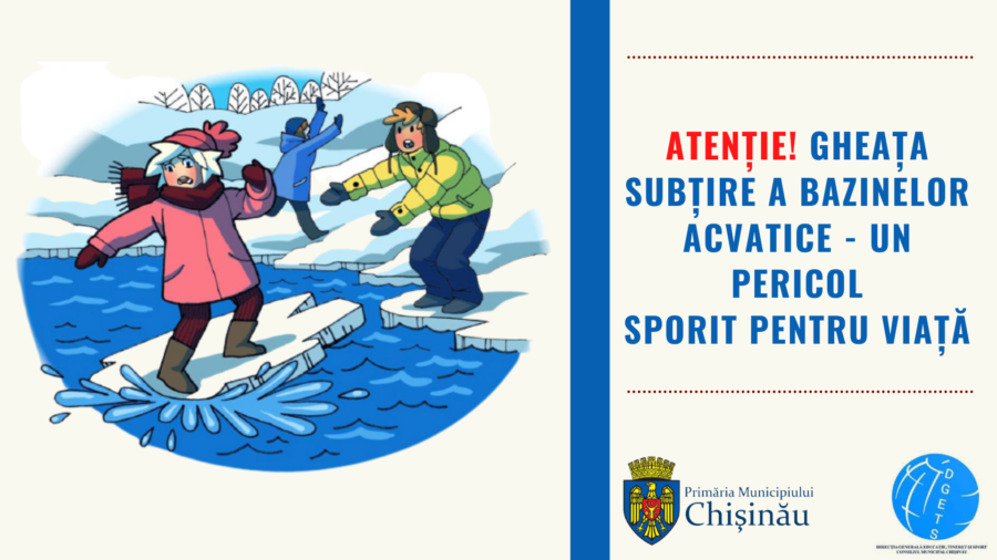 Atenție! Gheața subțire a bazinelor acvatice – un pericol sporit pentru viață