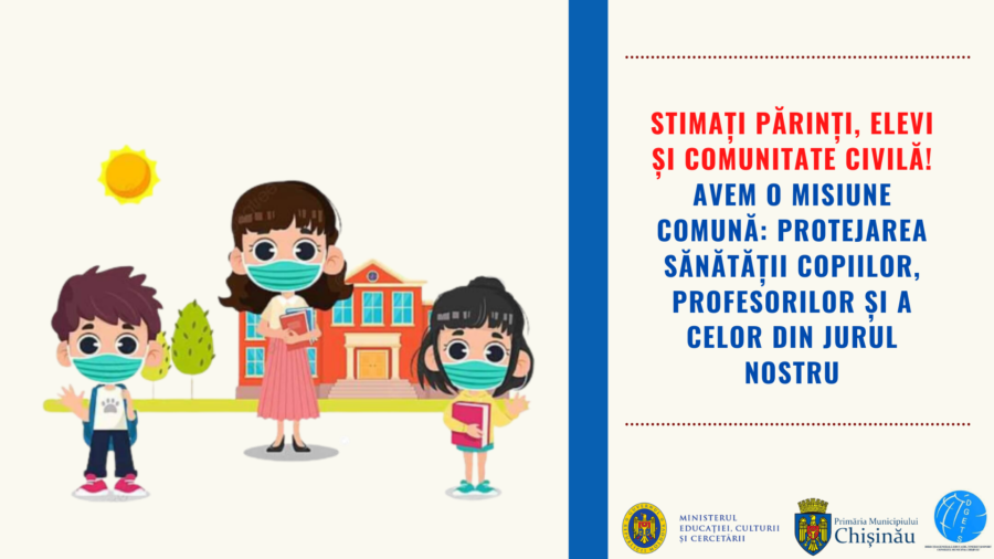 Stimați părinți, elevi, membrii comunității civile!