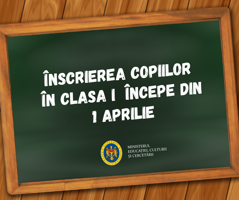 Din 1 aprilie, părinții pot depune actele pentru înscrierea copiilor în clasa I-a.