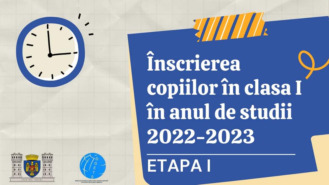 Înmatricularea elevilor în clasa I