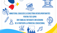 Ministerul Educației și Cercetării oferă oportunități pentru toți copiii din familiile refugiate din Ucraina de a participa la procesul educațional
